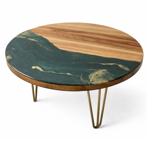 stolik kawowy z żywicą epoksydową