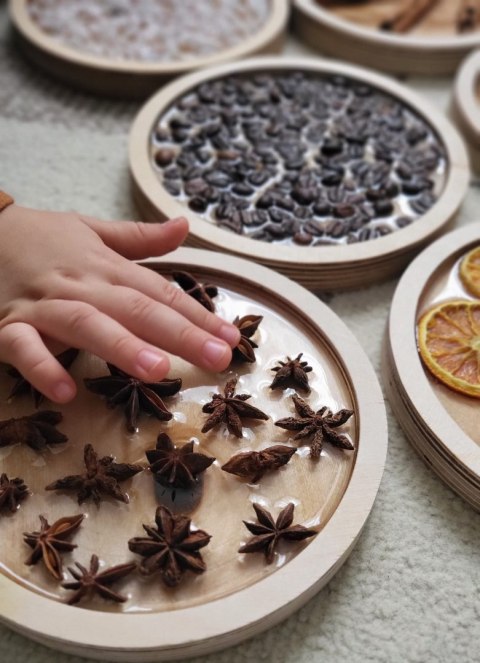 Krążki sensoryczne, zestaw 6 sztuk, motoryka