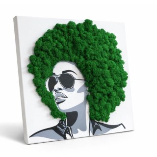 Obraz na płótnie Afro z mchem chrobotkiem 40x40