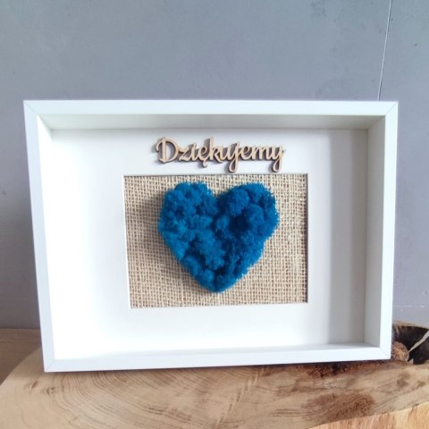 Obraz z mchem chrobotkiem na prezent