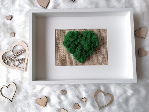 Obraz z mchem chrobotkiem na prezent