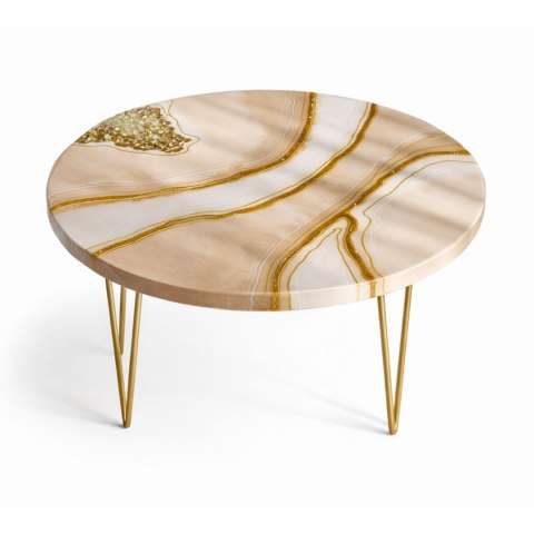 Stolik kawowy z żywicy