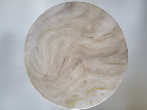 Stolik kawowy z żywicy epoksydowej, glamour 50 cm