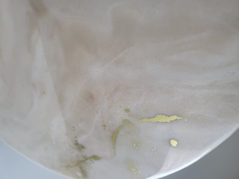 Stolik kawowy z żywicy epoksydowej, glamour 50 cm