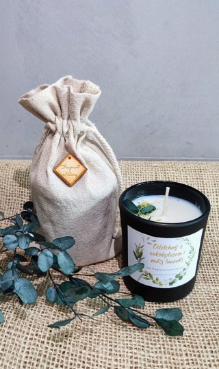 Świeca sojowa - eukaliptus z nutą limonki 160 ml