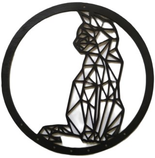 Dekoracje ze sklejki, kot, różne średnice