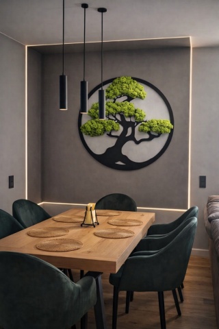 Drzewko Bonsai z mchem chrobotkiem dostępny od ręki, 40 cm