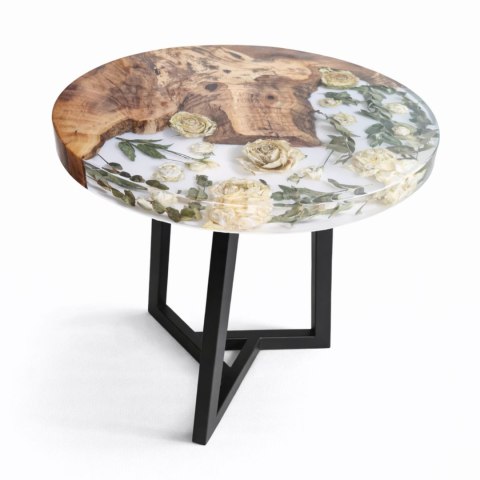 Konserwacja bukietu ślubnego w formie stolika kawowego