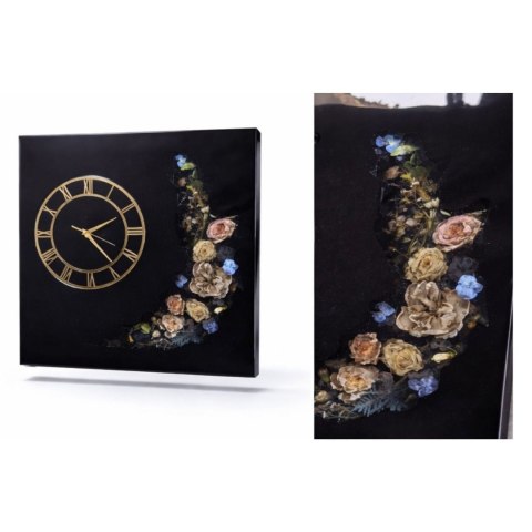 Konserwacja bukietu ślubnego, zegar z bukietem ślubnym