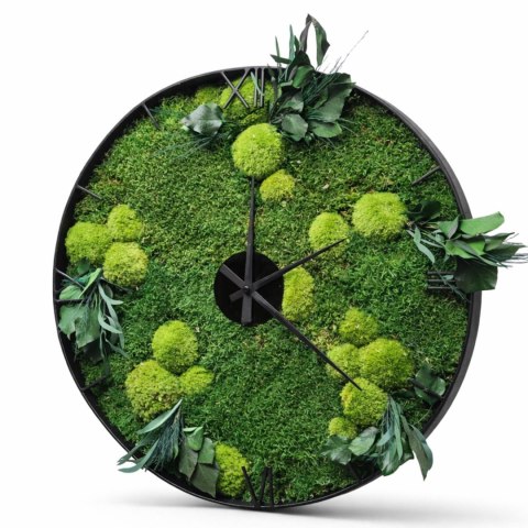 zegar ścienny z mchem