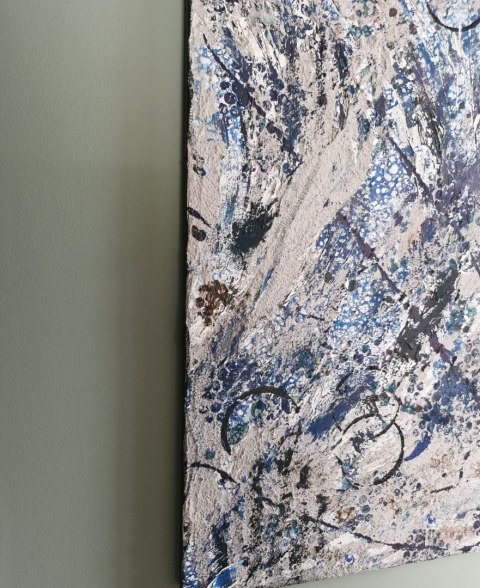 Obraz strukturalny 60x80 cm, beton architektoniczny