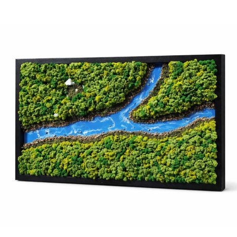 Obraz z chrobotka z rzeką