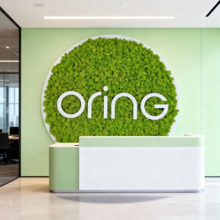 Obraz z mchu z Twoim logo, 85 cm