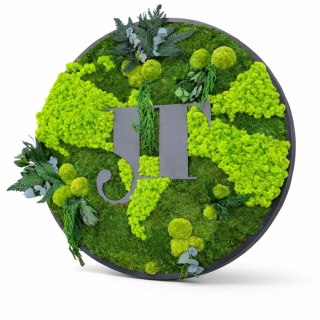 Obraz z mchu z Twoim logo, 90 cm