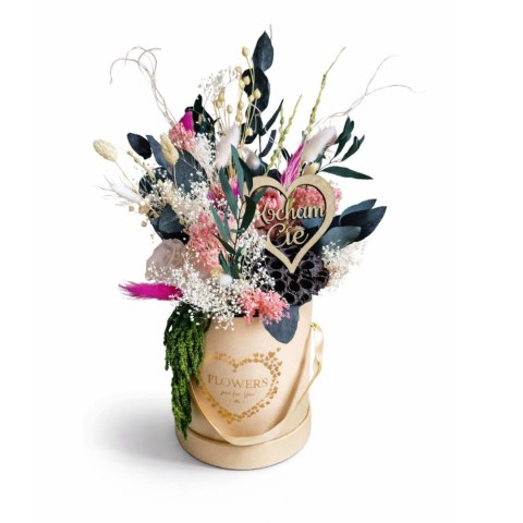 Flower box z kwiatami stabilizowanymi 