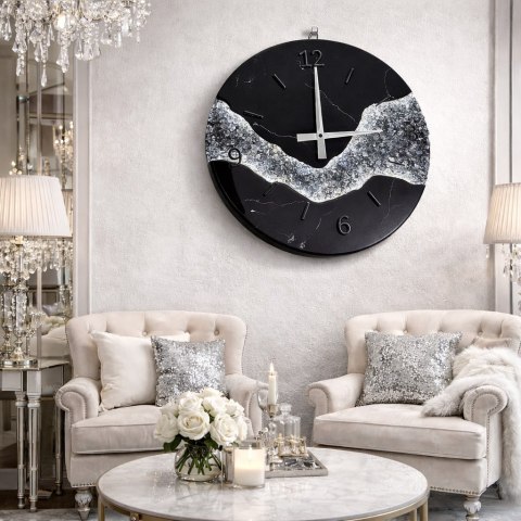 Zegar z żywicy epoksydowej z podświetleniem LED 