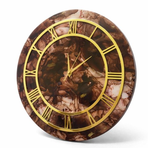 zegar ścienny z żywicy