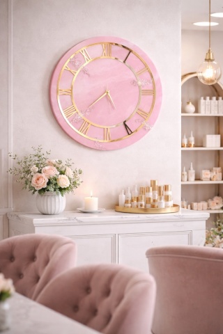 Zegar ścienny z żywicy epoksydowej 45 cm