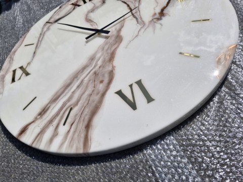 Zegar z żywicy epoksydowej, 80 cm